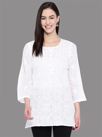 Lucknowi Chikankari Kurt