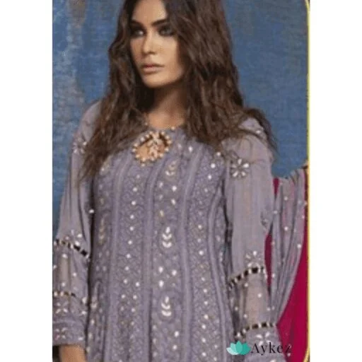 Heavy Georgette Embroidered Chikankari Suit Set 01