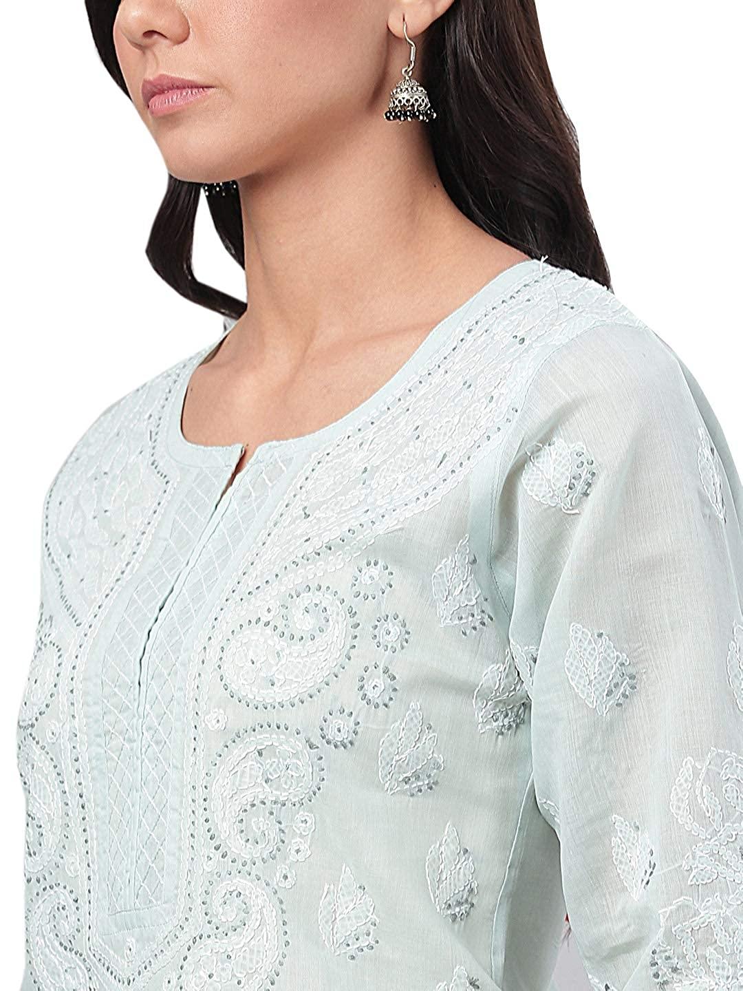 New Collection Ladies White Chikan Kurti at Rs.650/Piece in lucknow offer  by The Jainas